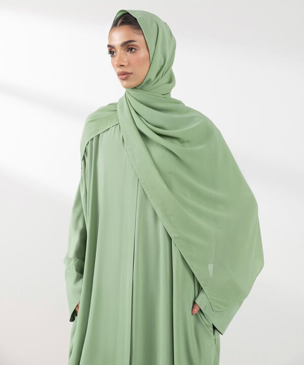 Embroidered Arabic Lawn Abaya