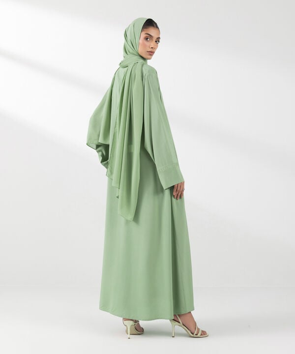 Embroidered Arabic Lawn Abaya