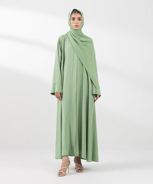 Embroidered Arabic Lawn Abaya